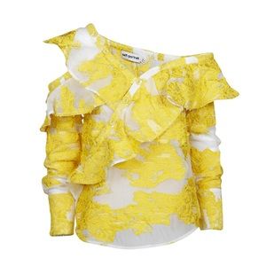 Self-portrait fil coupe frill top